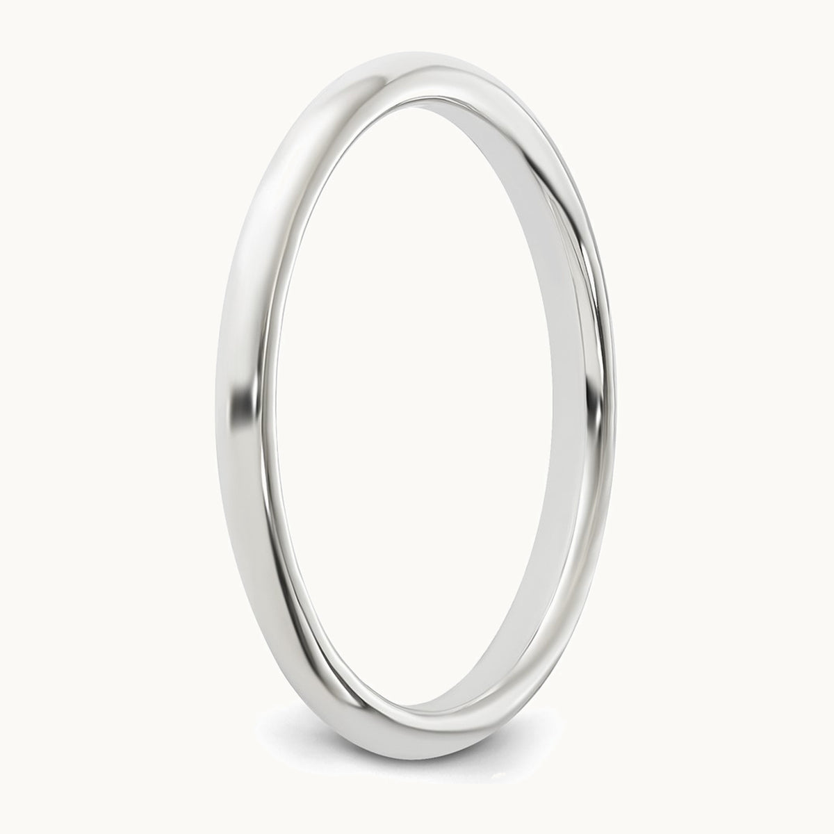 Sterling Silver 2mm Half Round Band