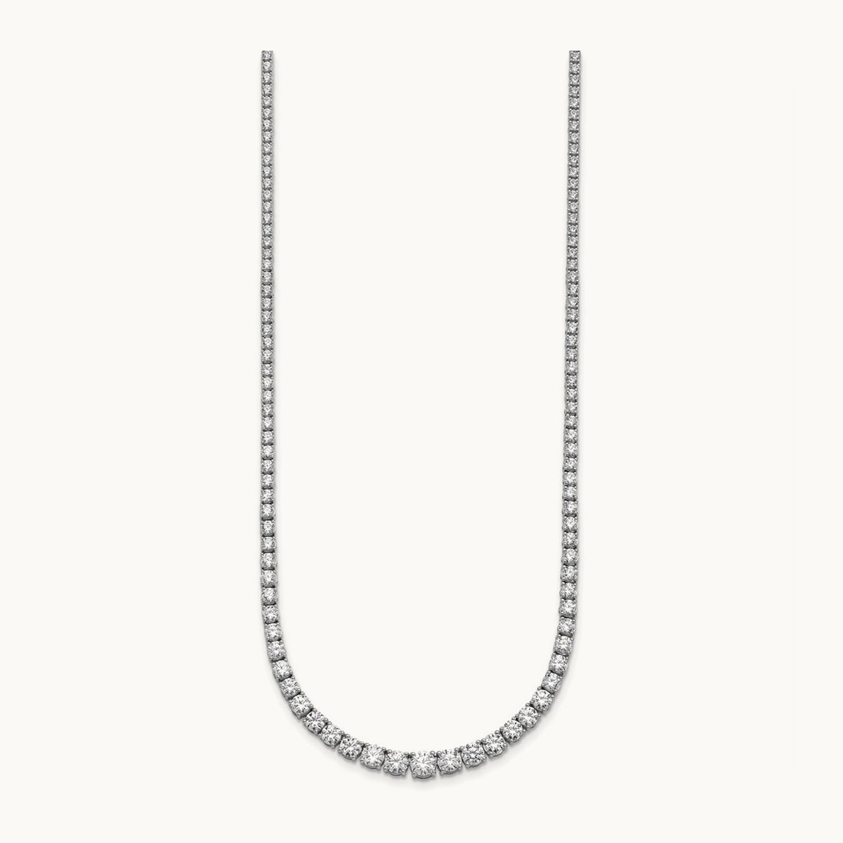 Graduated Tennis Necklace, 10.00 ct tw Lab-Grown Diamond