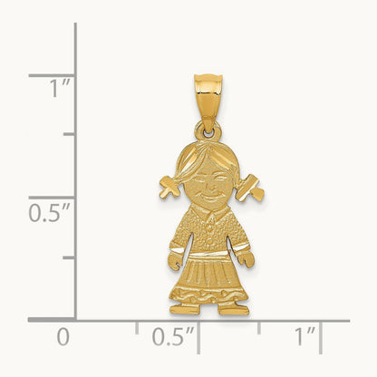 Girl Charm, 14K