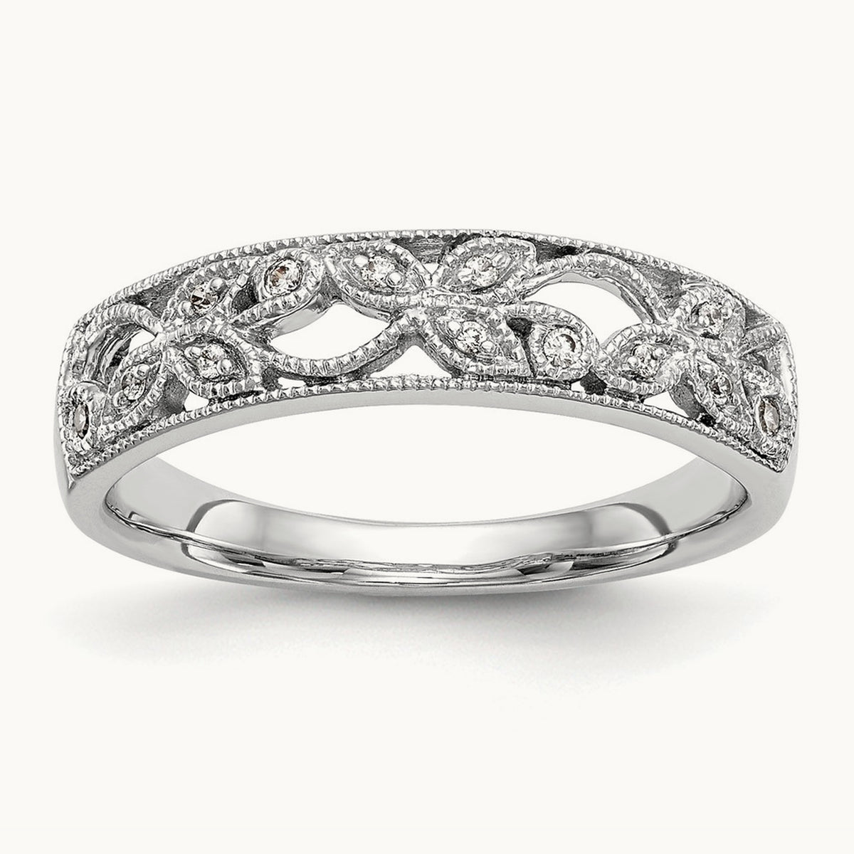 Diamond Band — 14K White Gold, 7