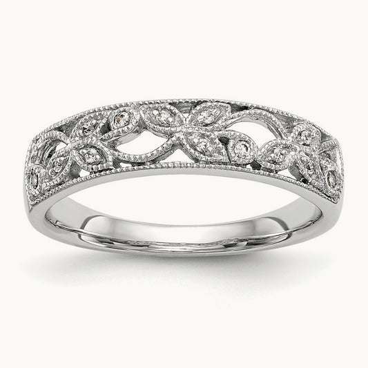 Diamond Band — 14K White Gold, 7