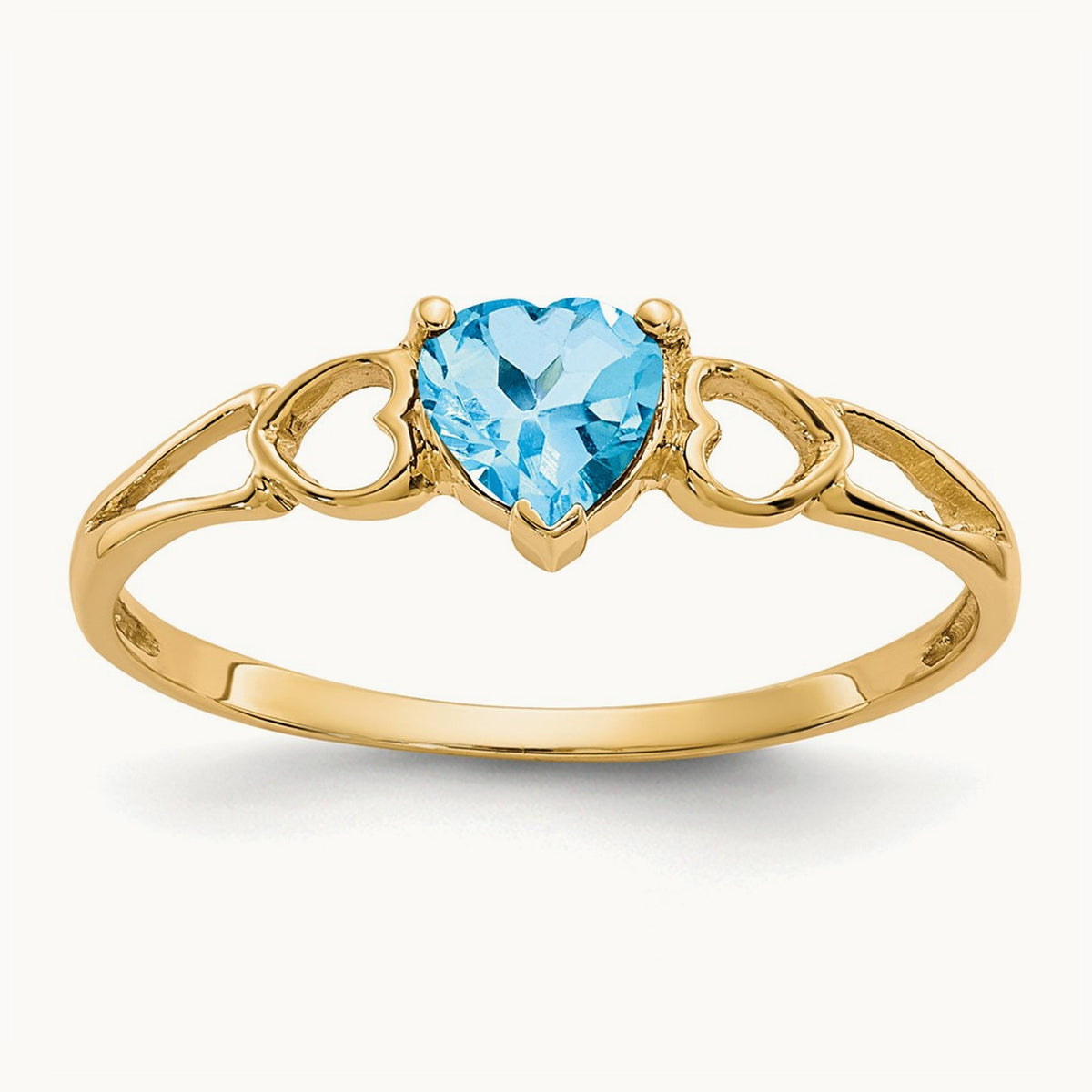Blue Topaz Birthstone Ring, 14K
