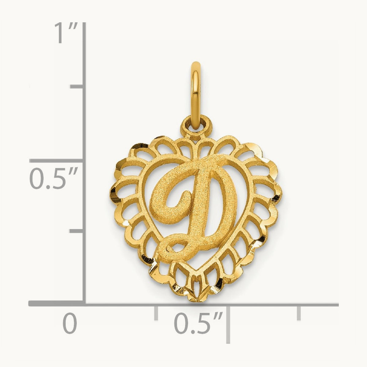 Heart Charm — D