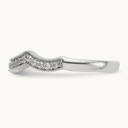 Diamond Wedding Band, 14K White Gold
