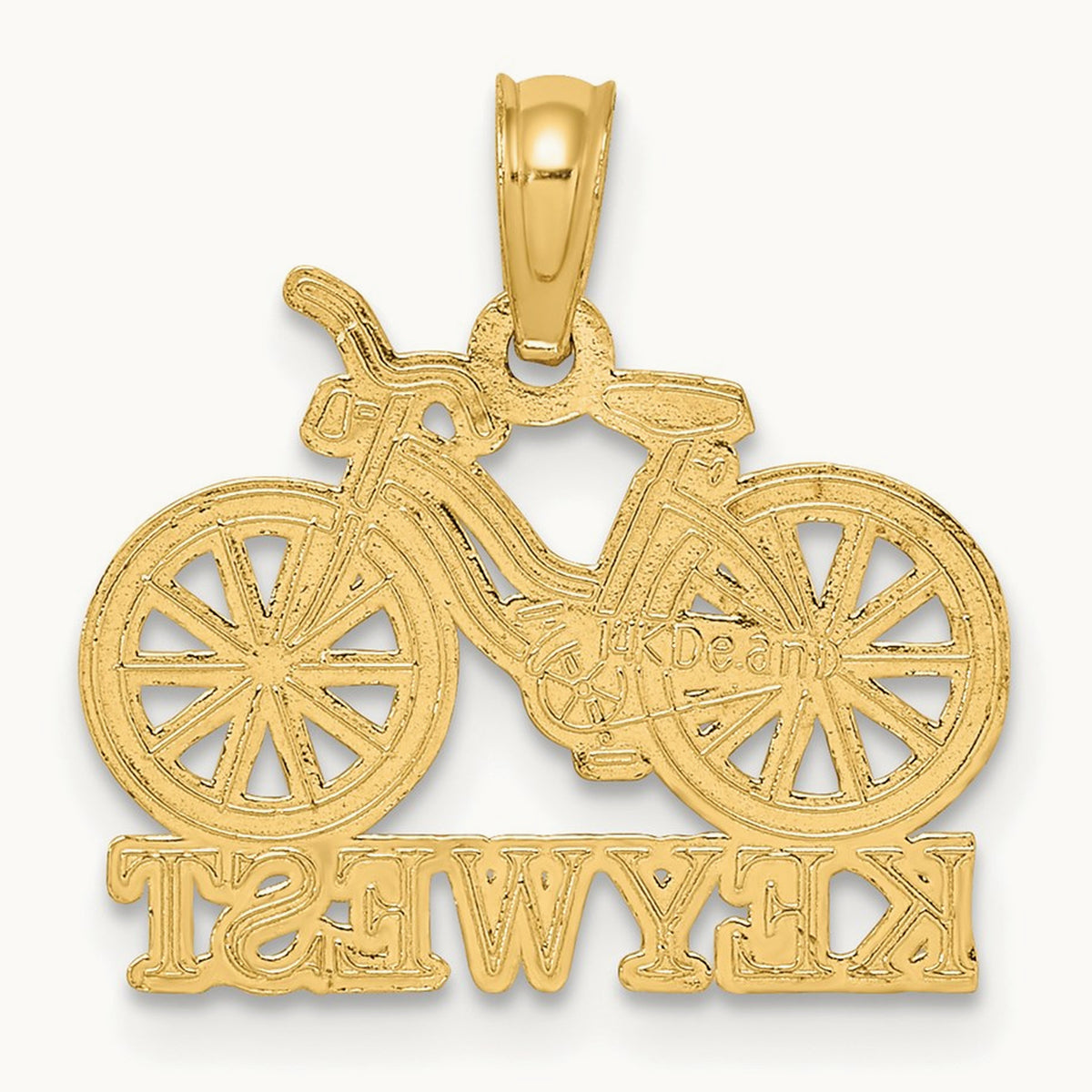 KEY WEST Bicycle Charm, 14K