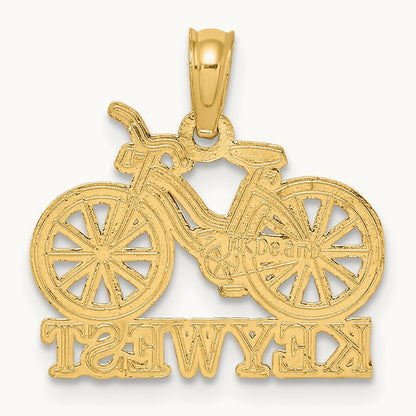 KEY WEST Bicycle Charm, 14K