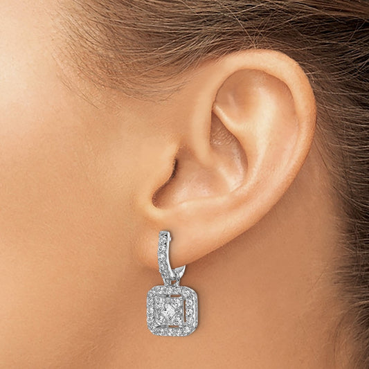 Diamond Hinged Earrings — photo set