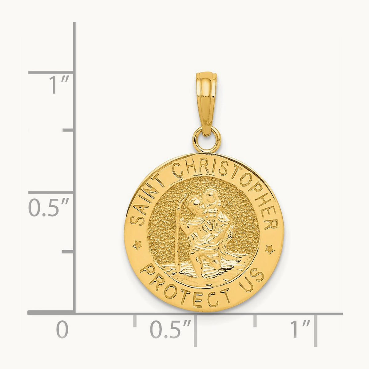 Saint Christopher Medal Pendant — 26mm