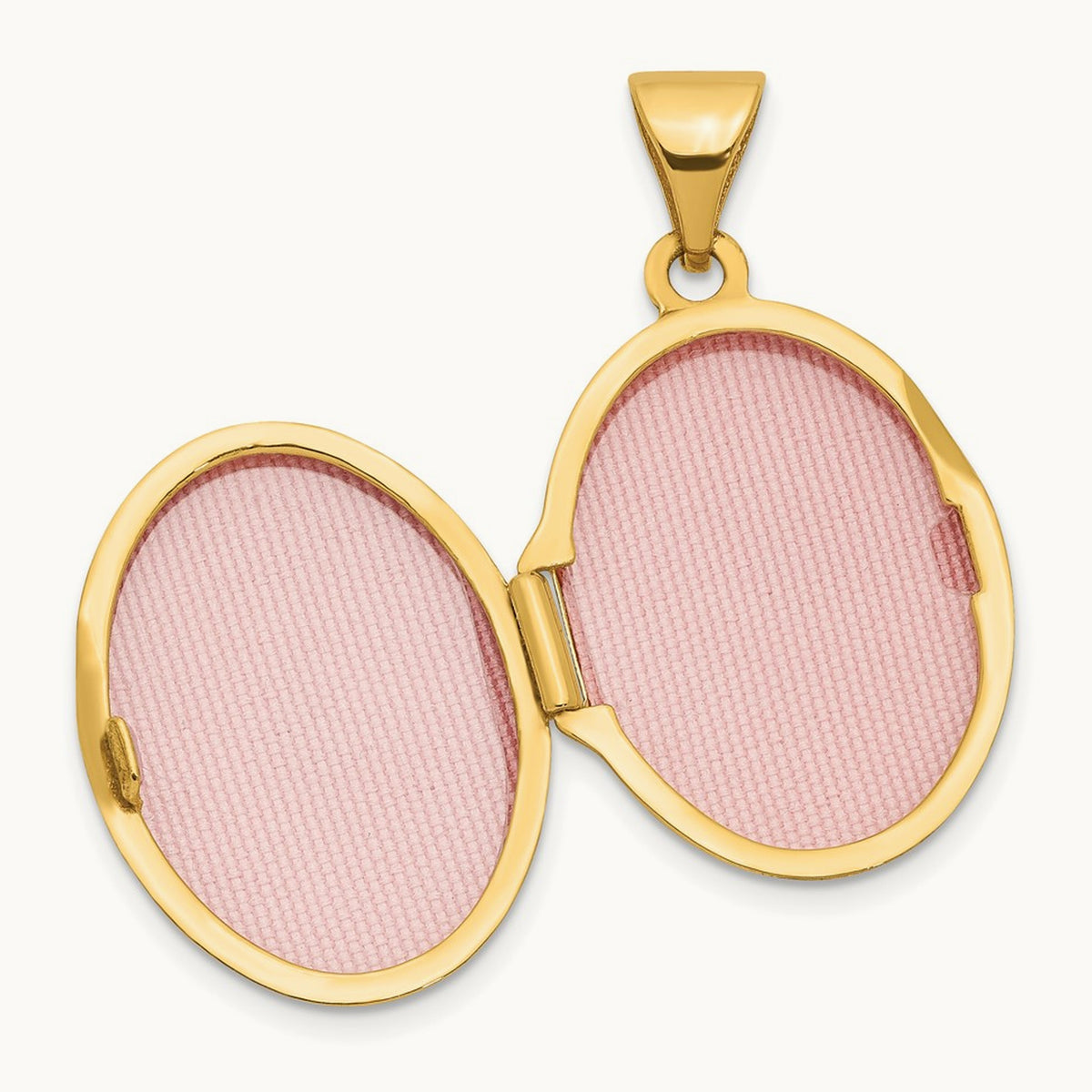 Diamond Oval Locket — 24mm