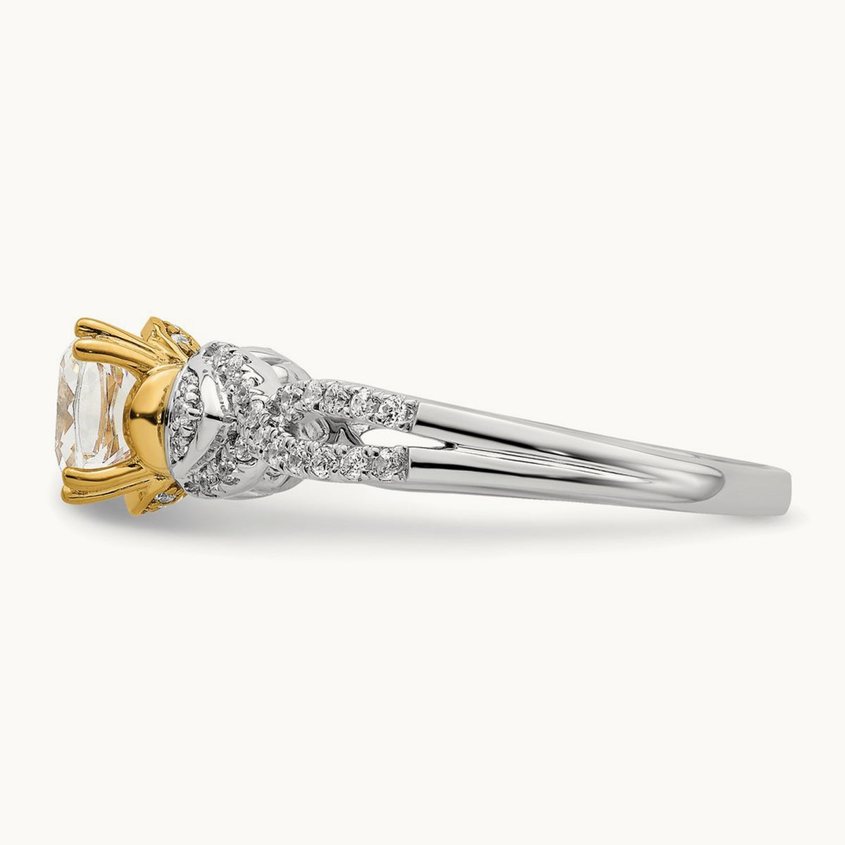 Cushion Semi-Mount Engagement Ring — 1 ct, 7