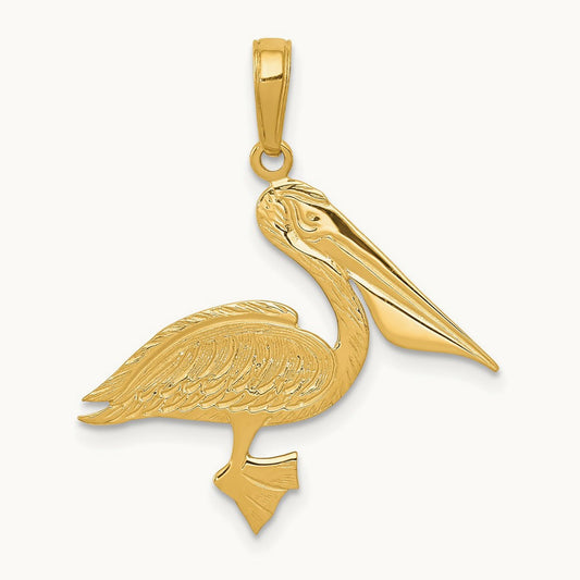 Pelican Pendant, 14K