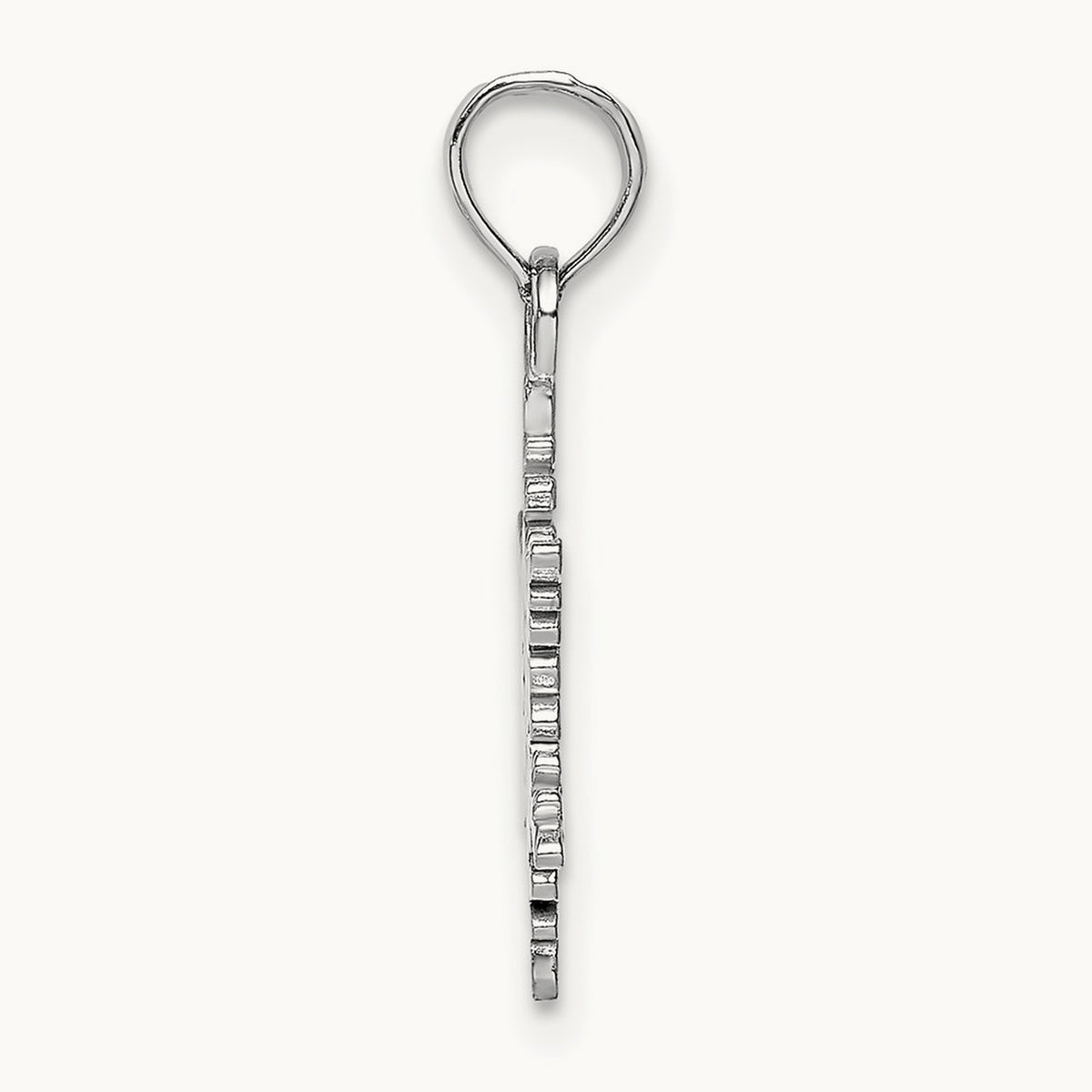 Small Snowflake Pendant — 14K White Gold