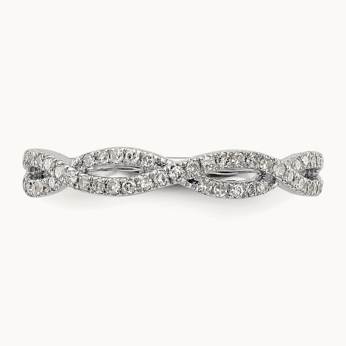 Diamond Wedding Band, 14K White Gold