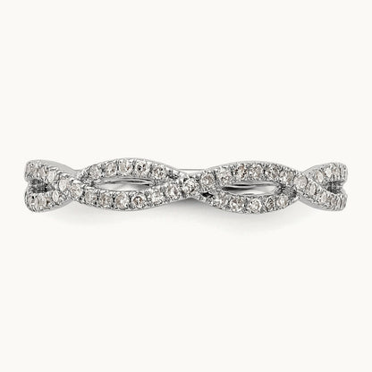 Diamond Wedding Band, 14K White Gold