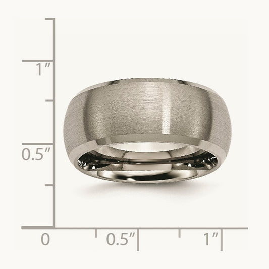 Satin and Polished Beveled Edge Band — 8