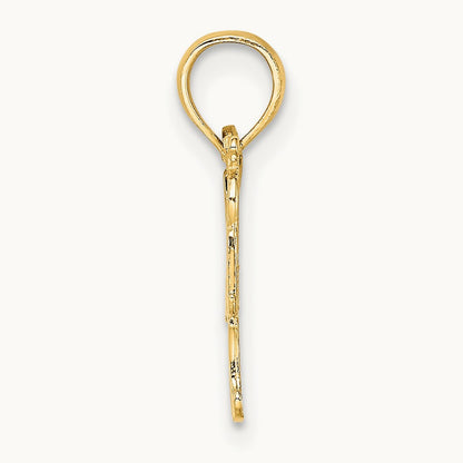 SOFTBALL MOM w/ Bat And Ball Charm, 14K