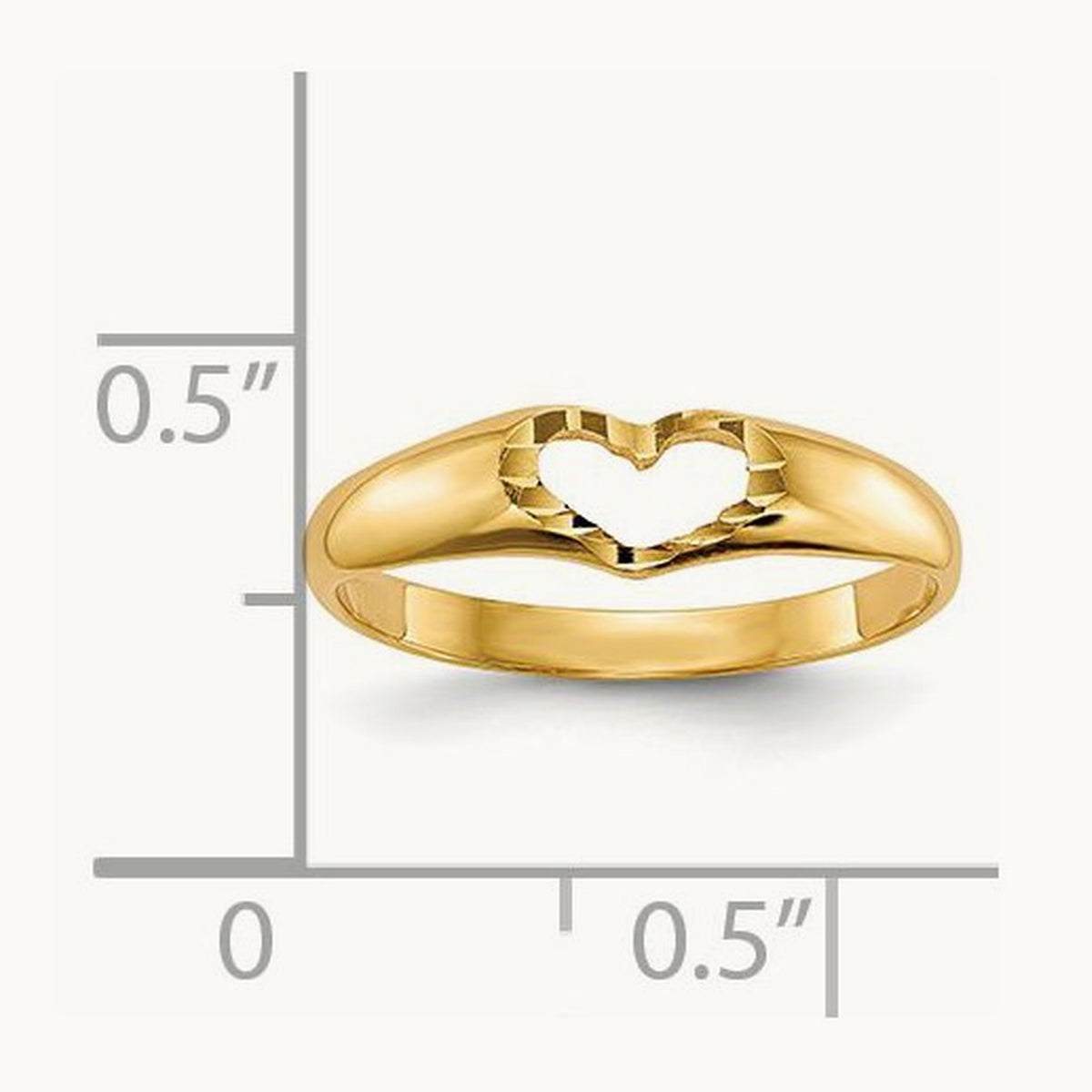 Children's Heart Ring, 14K