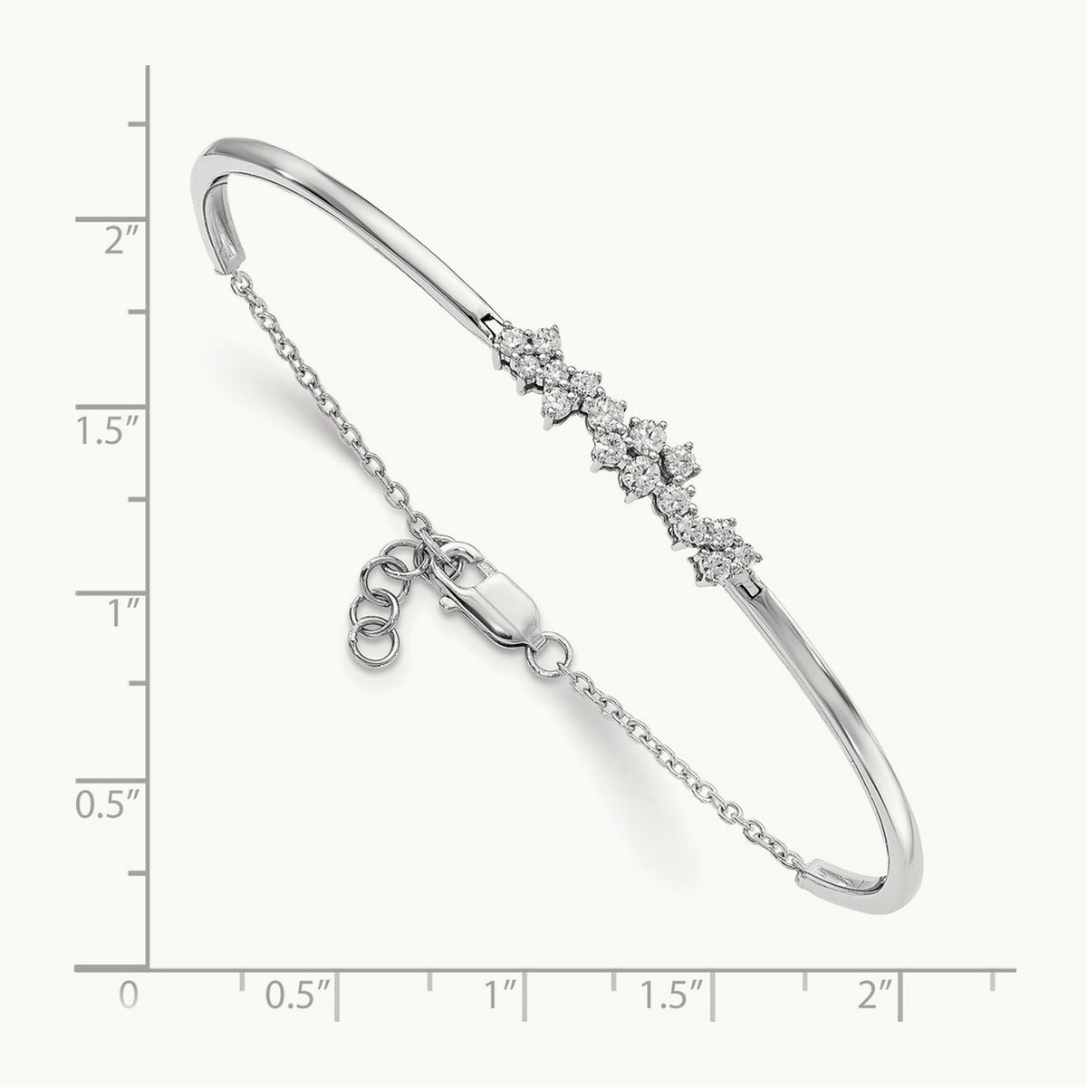 Diamond Bangle Bracelet — photo set