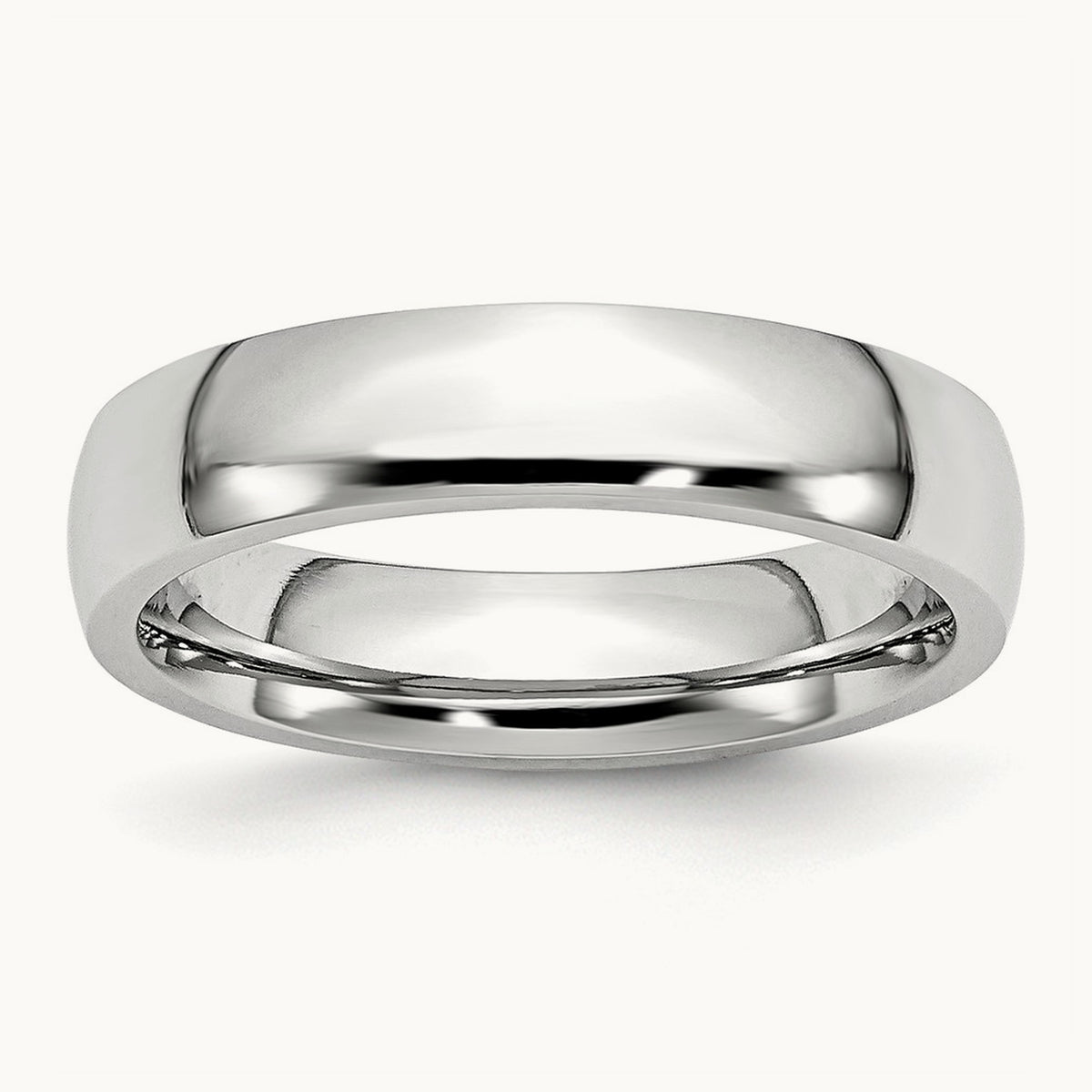 Cobalt Polished Half Round Band — 5mm (2)
