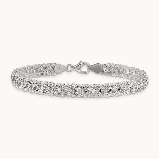 Polished D/C Fancy Link Bracelet — photo set