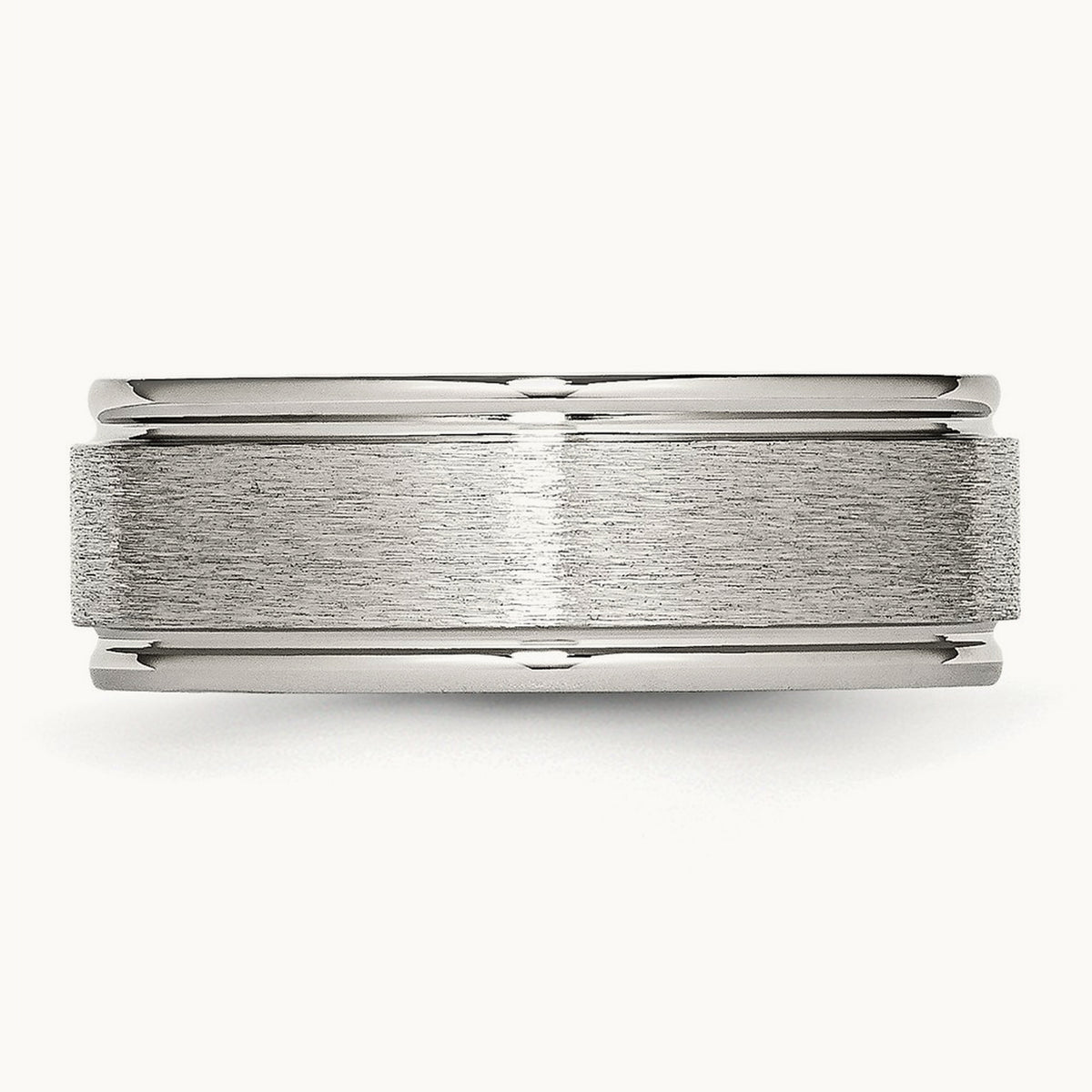 Brushed and Polished Grooved Edge Band — 8mm