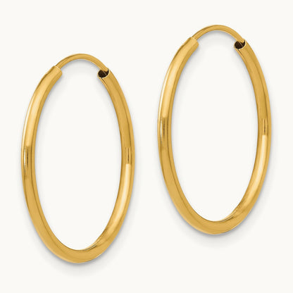 Madi K Endless Hoop Earrings, 14K