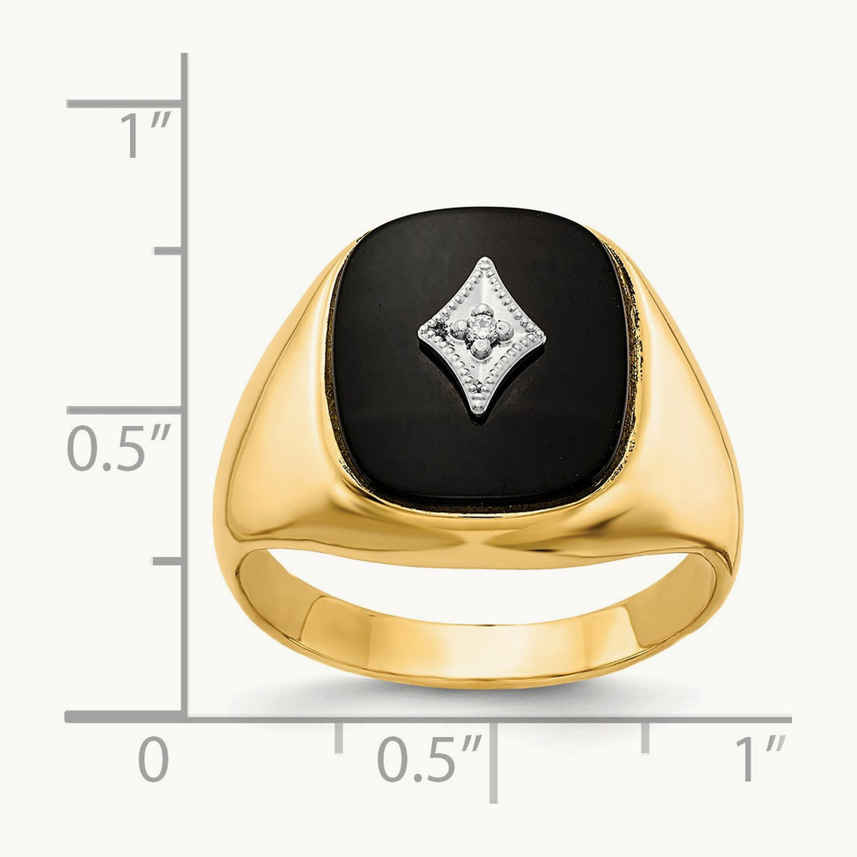 VS Diamond men's ring, 14K