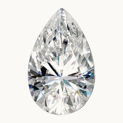 9x6mm Pear True Light G-H-I Moissanite