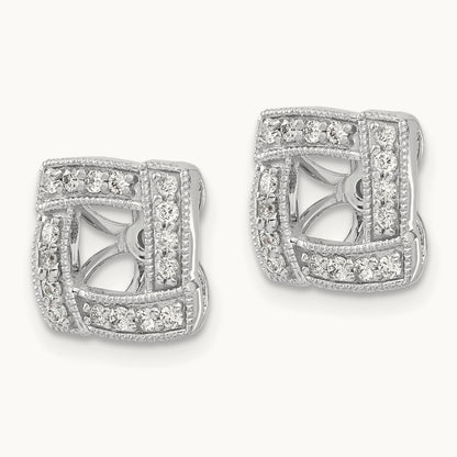 Diamond Square Earring Jackets — photo set
