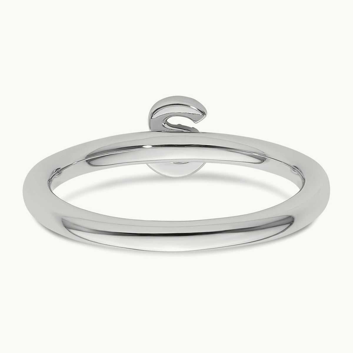 Stackable Diamond Ring — 14K White Gold, S