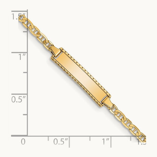 Children's Anchor Link ID Bracelet, 14K
