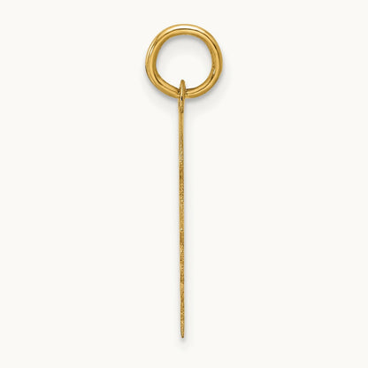 Plain Medium .013 Gauge Facing Right Engravable Girl Head Charm — 21.3mm