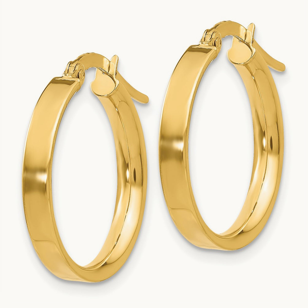 Small Hoop Earrings — 14K Yellow Gold