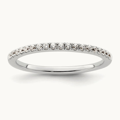 Diamond Wedding Band, 14K White Gold
