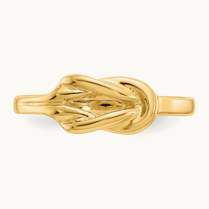 Freeform Knot Ring — 14K Yellow Gold