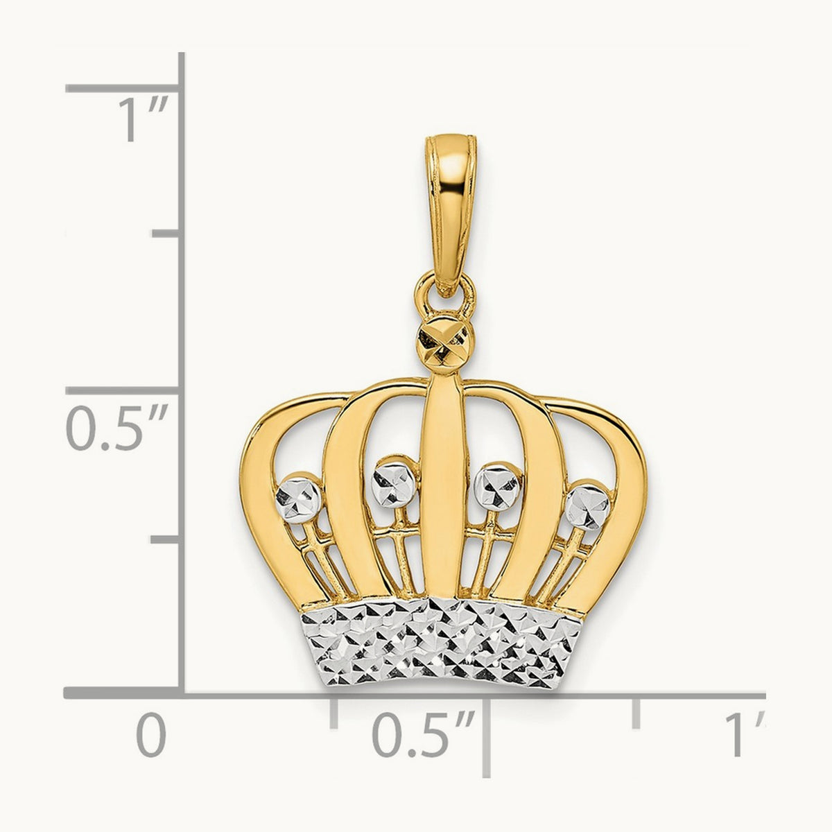 and Diamond-cut Crown Pendant — photo set