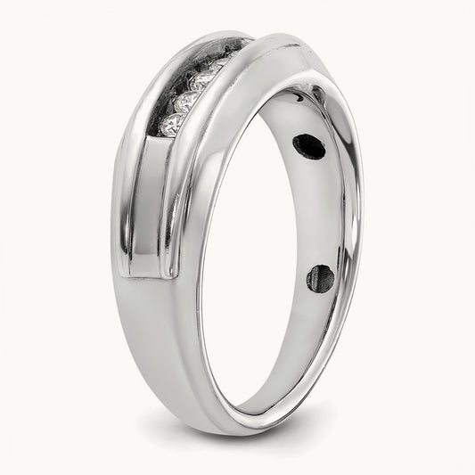 5 Stone Men's Ring, 0.25 ct tw Lab-Grown Diamond