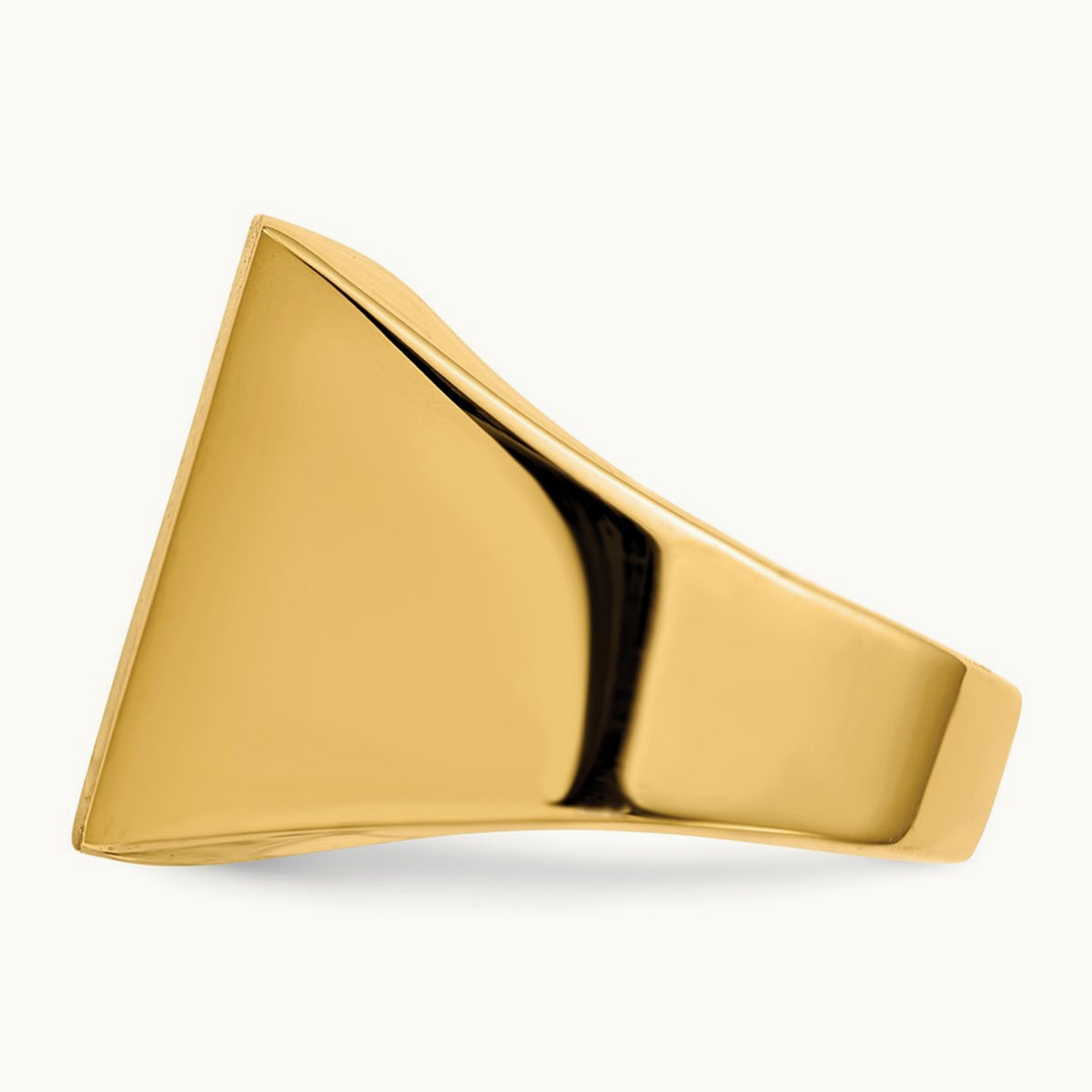 Open Back Mens Signet Ring — photo set