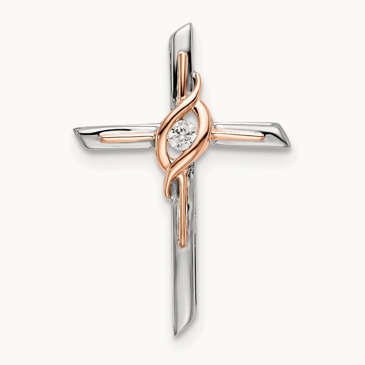 & Diamond Cross Chain Slide — photo set