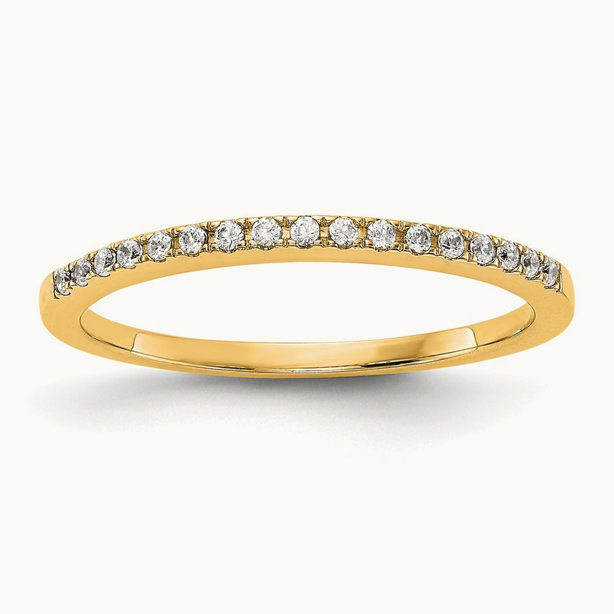 Diamond Wedding Band — 14K Yellow Gold, 7