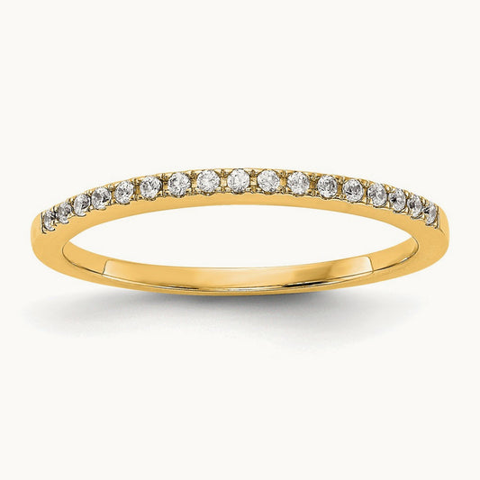 Diamond Wedding Band — 14K Yellow Gold, 7