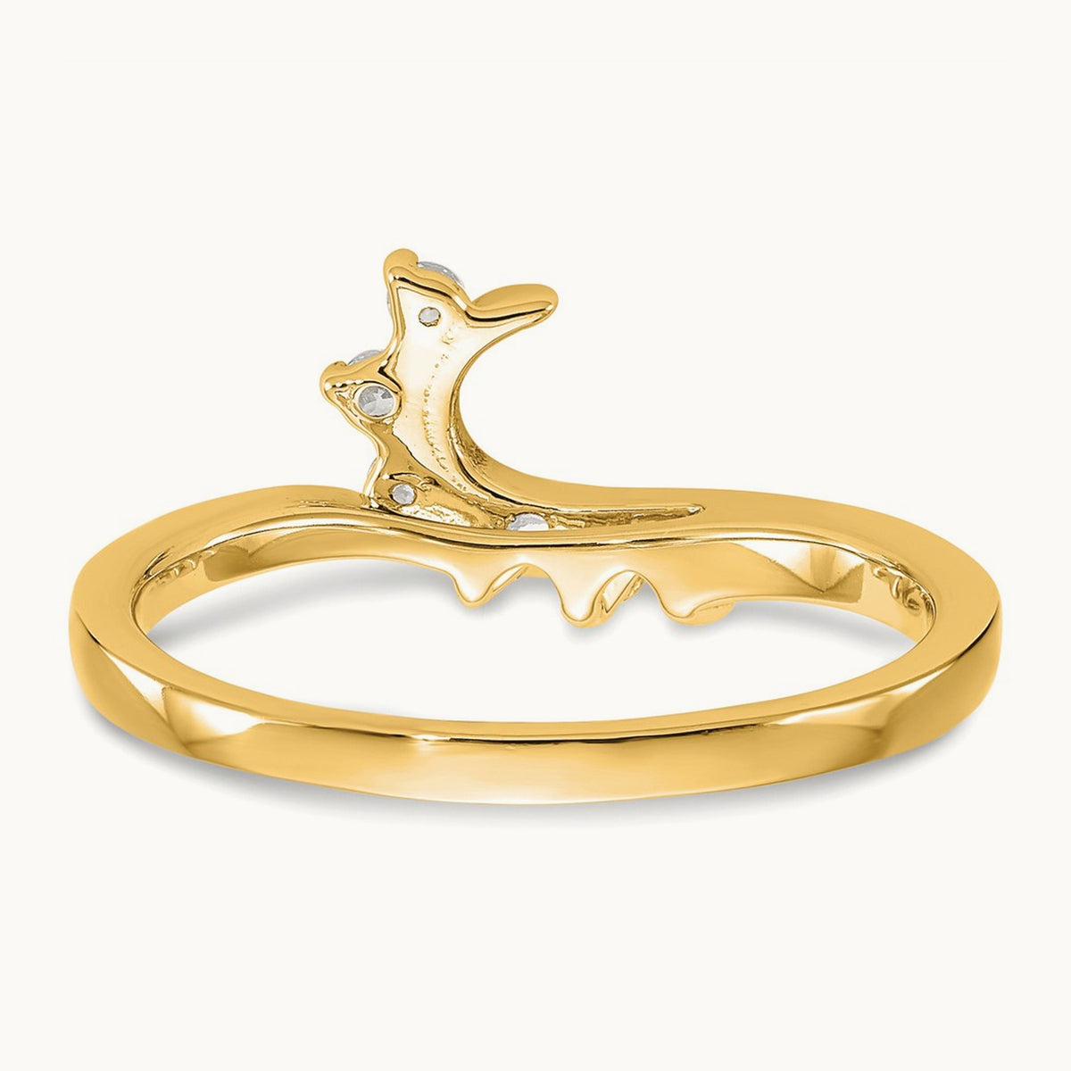 Ring Wrap, 0.15 ct tw Lab-Grown Diamond — 14K Yellow Gold