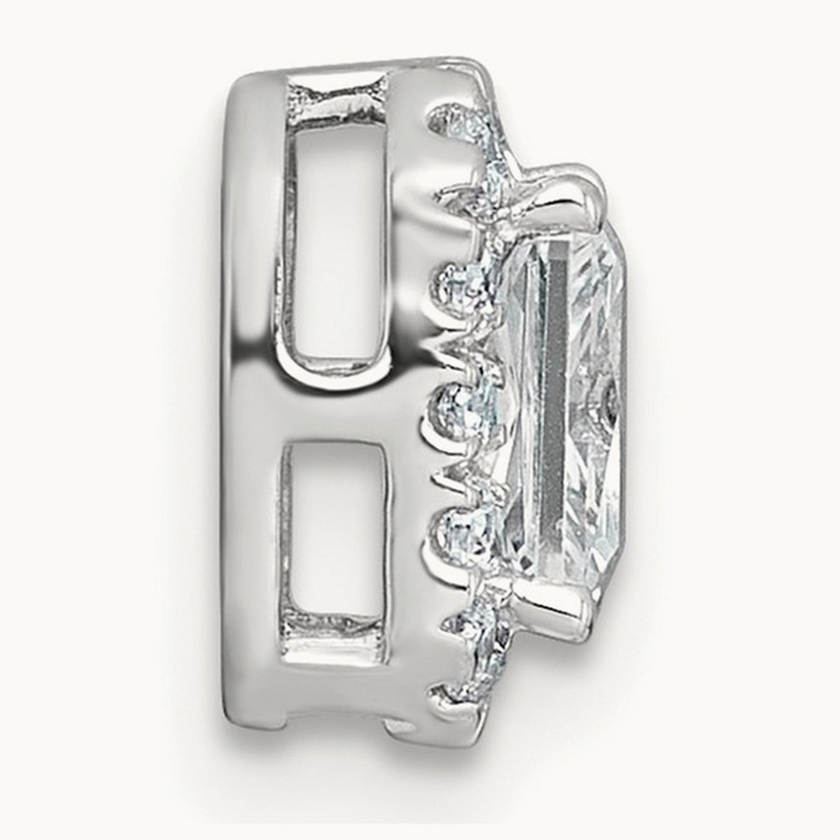 Radiant Halo Chain Slide, 0.25-5.50 ct tw Lab-Grown Diamond — 5/8 ct, VS (Best), 14K White Gold