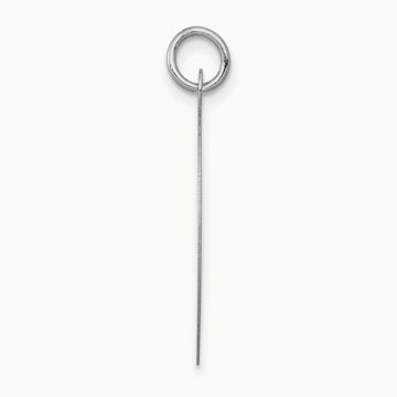 Round Disc Charm, 14K White Gold