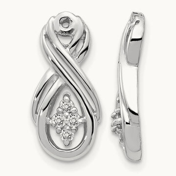 VS Infinity Diamond Earring Jacket, 14K White Gold