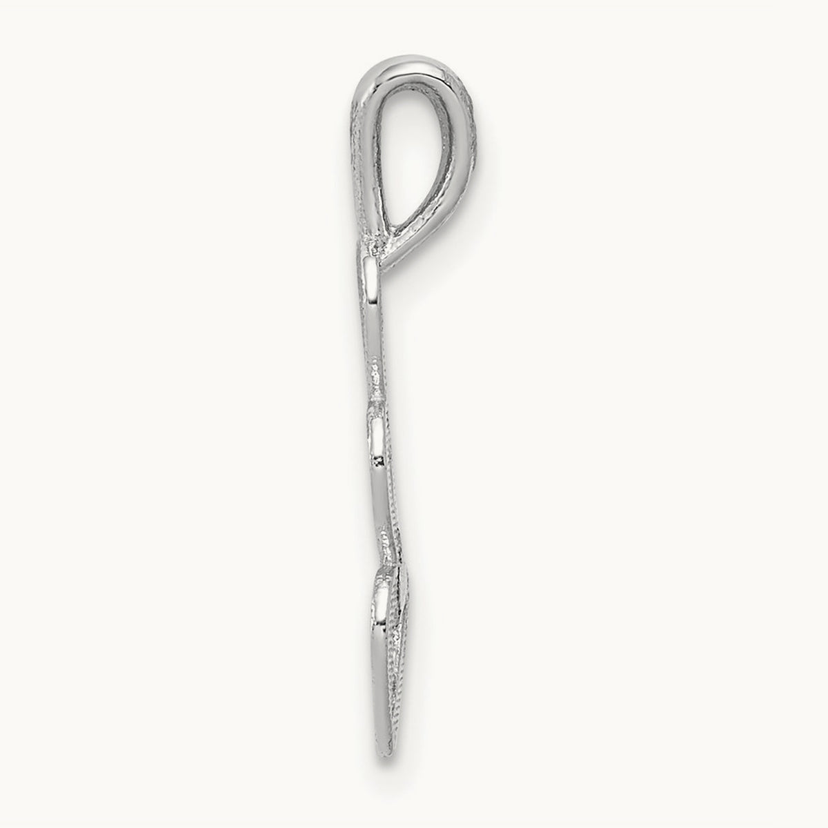 Triple Heart Pendant, 14K White Gold