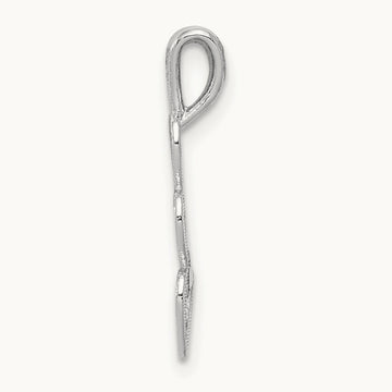 Triple Heart Pendant, 14K White Gold