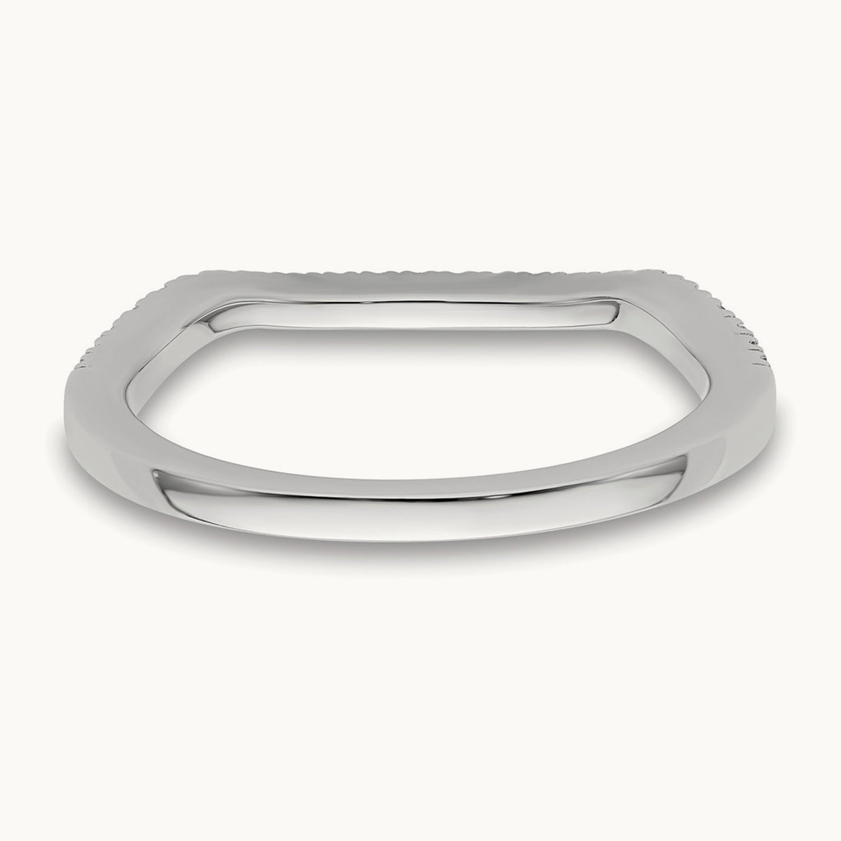 Contoured Wedding Band — 1/7 ct, 7