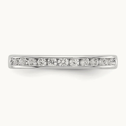 11- Stone Ladies Band Mounting, 1.9mm, 14K White Gold
