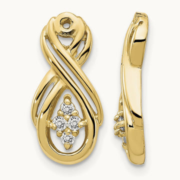 AA Infinity Diamond Earring Jacket, 14K